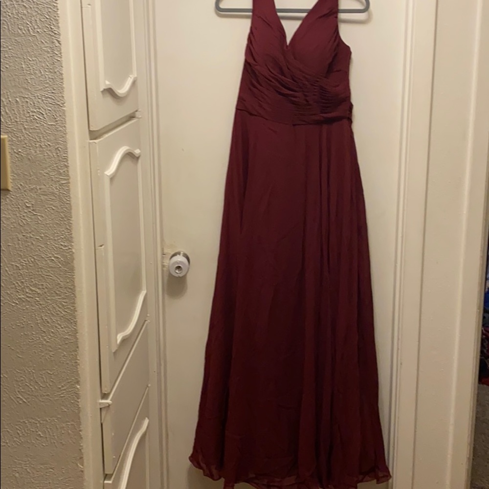 Maroon Bridesmaid Dress